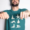 Llama Yoga Half Sleeve T-shirt For Men