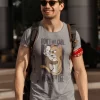 Cat – 9 Life Half Sleeve T-shirt For Men