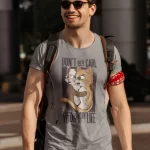 Cat - 9 Life Half Sleeve T-shirt For Men