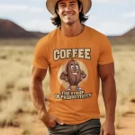 Coffee - Syrup of Productivity Half Sleeve Printed T-shirt For Men