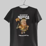 Donald Trump In Boys Scout Funny Half Sleeves Printed T-shirt For Men