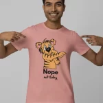 Nope Not Today Half Sleeves Printed T-shirt For Men