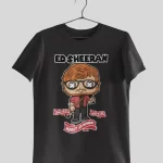 Ed Sheeran In Funko Half Sleeves Printed T shirt - Unisex