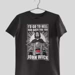 John Wick Half Sleeves Printed T-shirt - Unisex