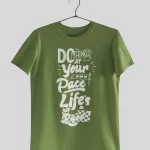 Do Things At Your Own Pace Half Sleeves Printed T shirt - Unisex