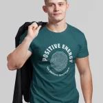 Universal Vibes Half Sleeves Printed T Shirt For Men