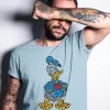 Donald Duck Half Sleeves Printed T Shirt For Men