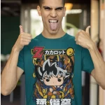 Goku In Funko Pop Half Sleeves Printed T-shirt For Men