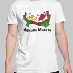 Hakuna Matata Half Sleeves Printed T-shirt For Men