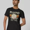 Pluto Forever: 1930-2010 Remembrance Half Sleeves Printed T Shirt For Men