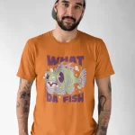 What The Fish Half Sleeve T-shirt For Men