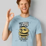 Why Bee-Cause I'm Cool Half Sleeve T-shirt For Men