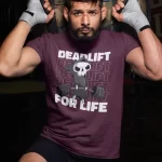 Deadlift For Life Half Sleeves Printed T shirt For Men