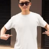 White Plain Half-Sleeve T-Shirt for Men