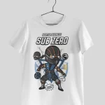 Sub Zero From Mortal Kombat In Funko Pop Half Sleeves Printed T-shirt - Unisex