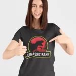 Jurassic Bank Parody Half Sleeves Printed T-shirt - Unisex