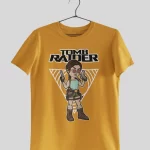 Laura Croft From Tomb Raider In Funko Half Sleeves Printed T shirt - Unisex