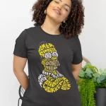 Simpson Half Sleeves Printed T Shirt - Unisex