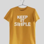 Keep it Simple Half Sleeves Printed T shirt - Unisex