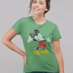 Mickey Mouse Half Sleeves Printed T Shirt - Unisex