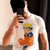 Naruto Uzumaki Half Sleeves Printed T-shirt For Men